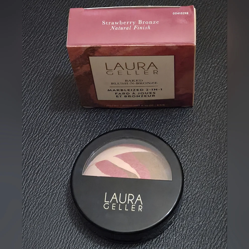 Laura Geller Baked Blush-n-Bronze Marbleized 2-in-1 in Strawberry Bronze